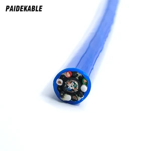 Paide Customized Hybrid 4-Core 1AWG + CAT5 Ethernet Waterproof Cable with PP Insulation PUR Sheath for Underwater Use 500M Depth