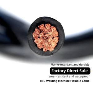Wholesale Welding Battery Cable Wire 1/0 2/0 4/0 Gauge Awg Dc Batteries Power Cable Bare Copper Electrical Cable
