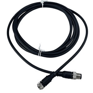 Custom M12 Waterproof Cable Sensor Control Industrial Automation Shielded Cable 4-20Pin Quick Connect LED Sensor Connector Cable