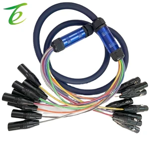 Pure Copper Thickened Stage Mobile Performance Multi-channel Multi-core Cable Audio Speaker, Multi-channel Through Cathlon Male