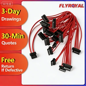 5 Pin Pure Copper Adaptable Wire Harness Hirose Crimped Cable Assembly for Industrial Automation PLC and Sensor