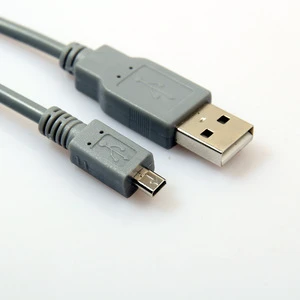 Grey Mini 8-Pin USB Digital Camera Data Cable for Sony for Nikon Olympus in Stock