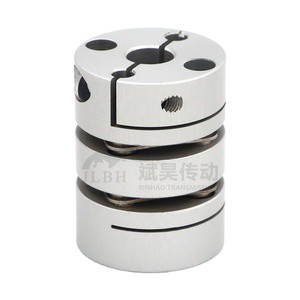Large Double Flange Star Screw Encoder Flexible Aluminum Alloy Servo Motor Coupling With Rubber Diaphragm Shaft OEM Available