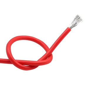 China Factory 20 AWG Stranded Copper Flexible Silicone Cable High Flexible for Li Battery Applications