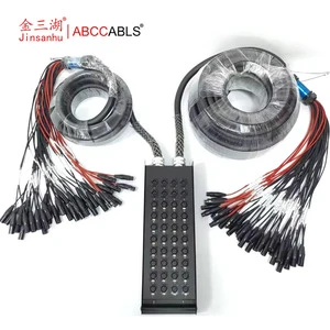 Professional Audio 40 Channels XLR Stage Box Snake Cable Speaker COAXIAL Bare Copper Microphone Cable