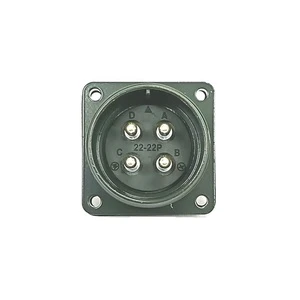 MIL-DTL-5015 MS3102A-22-22P 4 Pin Panel Mount Connector for Industrial