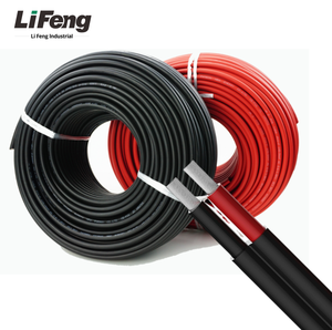 1500V PV Wire Weather Resistant Photovoltaic Solar Power Cable H1Z2Z2-K Tinned Copper Core 2.5mm for PV1-F XLPO IP65 PV System