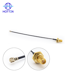 45Ohm I-P-EX Terminal RF Micro Cable Assembly S-M-A Connector RF Coaxial Cable Assembly