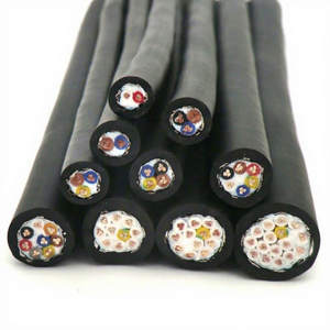 Anti-Vibration High Flexibility Bare Copper Conductor Rubber Insulation Drag Chain Cable Industrial Robots