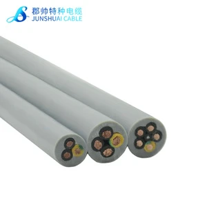Junshaui JZ-500/JZ-500-PUR/JY-500/YSLY/YSLYCY/OZ Industrial Automation Control Cable Copper Conductor PVC Jacket 70C