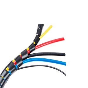 Black Cable Sleeves Spiral Wrap Band Spiral Wrap Tube Made in China Superior Quality Spiral Wrap Cable