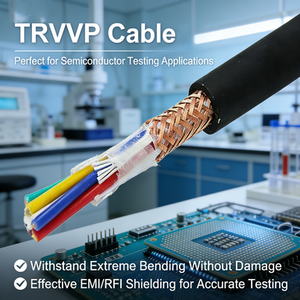 High Flexible Power Cable TRVVP Shielded Cable , Servo Motor, Automatic Equipment, Semiconductor & Logistics Warehousing