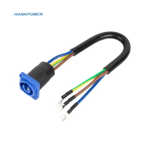 Stage Audio and Light Power Cord 20A 3 Cores PowerCon Plug Socket Waterproof Extension Cable