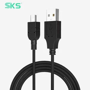 USB 2.0 5Pin Mini USB Data Charging Cable 0.5M 3M 3A Fast Charging Shielded Pure Copper PVC Jacket for Camera MP3 MP4 Printer
