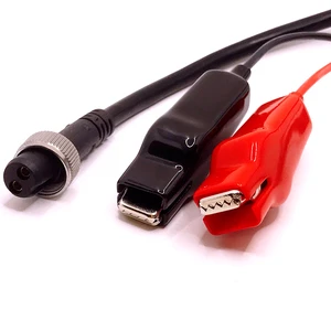 2-Pin Connector Power Cord for Daiwa/Shimano Electric Fishing Reel Cable with Copper Conductor