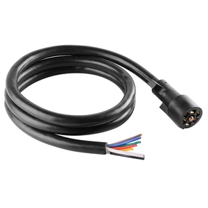 7 Way Blade Trailer Cable, 4ft Trailer 7 Pin Cord Bear Wires on One End, Trailer Cable for RV Trailer Motorhome