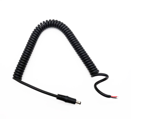 QUANWEI Custom Length High Quality PU Spring Wire Coiled Power Cable Wire Electrical Spiral Cable for Medical Devices