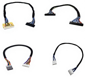 Industrial 3-Phase Power and 2.54mm Pitch Flat Ribbon Cable Wiring Harness for Robotic Arm Drive Motor and Compact Vision System