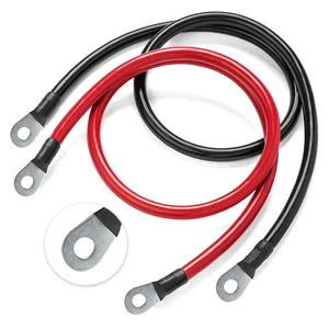 Battery & Inverter Cables 2ft 6 Mm2 Battery Wires Automotive Wire Power/Ground, Car Audio Speaker, RV Trailer