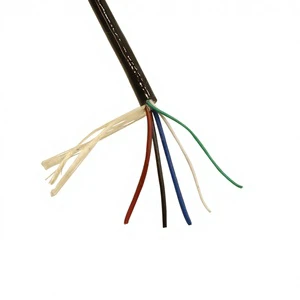 Industrial Copper TPU Anti-corrosion Signal Wire 3x0.25mm+1x2x30AWG Crane Reel Drum Cable