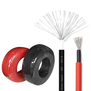 PV Solar DC Cable Photovoltaic Cable 2.5mm 4mm 6mm 10mm Solar Panel Power Cable with TUV CE for Solar Power Systems