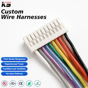 Factory Custom Made JST GH GHR 1.25mm Pitch 10Pin Male Female Customize Connector Cable Assembly