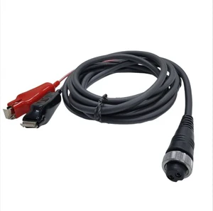 2 Pin Aviation Female to Electric Fishing Reel Y Power Cable alligator Clip Connector Cable
