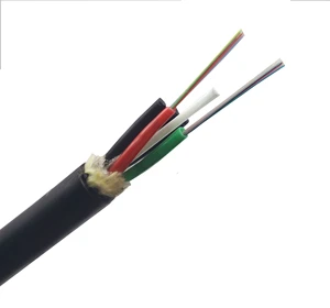 Outdoor FTTX Brand ADSS Stranded Fiber Optic Cable 24/48 Core BLACK PE Material Aerial Installation