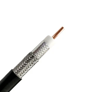 Coaxial cable 50 Ohm 7D-FB 2.6mm CCA FPE Al foil 60-90% Al braiding PVC/PE Jacket