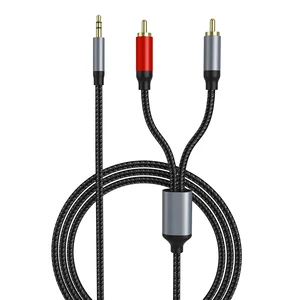 USB C To RCA Cable, Type-C To 2 RCA Audio Aux Stereo Adapter Cord For Speaker, Amplifier, Subwoofer