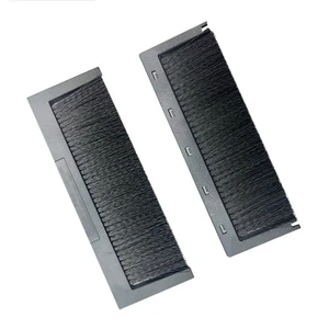 UL94-V2 V0 Panel Cable With Industrial Brush Grommet Bristle Material OEM Customizable For Cabinet And Charging Station