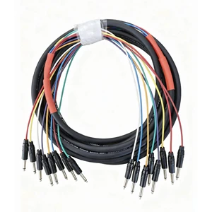 8-channels Jack to Mono Jack Audio Cable Microphone Stage Performance Recording Studio signal Extension Cable 8m 10m