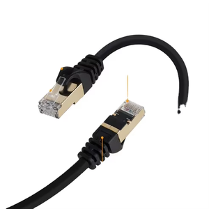 Industrial GigE Ethernet CAT 8 Cable With RJ-45 Connectors For High Speed Network Data Transfer In Factory Automation Systems