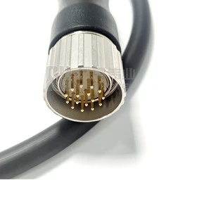 M23 Encoder Connector Servo Cable Male Female Connector 6 8 12 17 19 Pin Pins