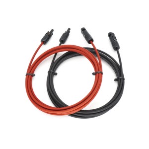 PNTECH Single Core Solar Pv Cable 1x2.5mm2 Flexible Solar Cable 1m Solar Extension Wire Solar Panel Extension Cable
