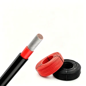 High Quality H1Z2Z2-K PV1-F Solar Cable 4mm2 6mm2 DC Photovoltaic Wire UV Resistance LSZH Flame Retardant for Solar Power