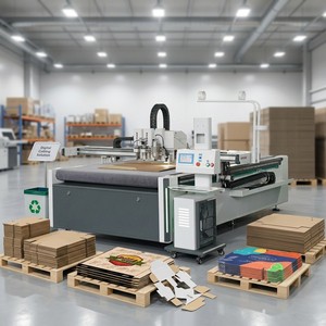The Industry Top Packaging Cardboard Box Mailer Shipping Custom Logo Die Digital Flatbed CNC Cutter Plotter With High Precision