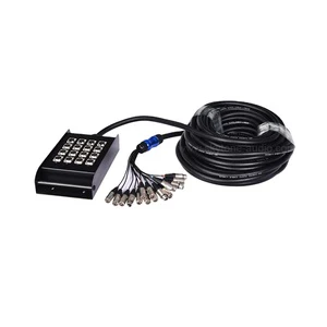 24 Channel XLR Audio Cable Box for Stage Monitoring and Recording