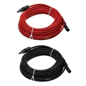 H1Z2Z2-K Photovoltaic Cable Solar IP68 Waterproof Connector Cable for PV Connector Extension Cable 2.5-6mm 1000V Pure Copper