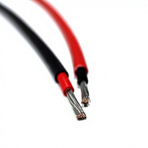 1.8kV DC Solar PV Cable TUV H1Z2Z2-K Tinned Copper XLPE Insulated UV Resistant 4mm2 6mm2 Solar Wire for Industrial Solar Farm