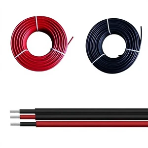Wholesale Industrial Solar Cable HIZ2Z2-K/PV1-F Single Twin Core Tinned Copper XLPE/XLPO Insulated DC Photovoltaic Wire Roll 4mm