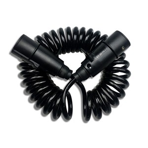 Electrical Flexible Copper Electric Cable Wires Pvc Cable Trailer Truck Coiled Spiral Power Cable