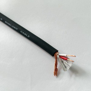 Professional Stage Microphone Cable 22AWG OFC 2 Core Twisted Double Shielded Hifi Flexible Soft DMX Guitar Audio Wire Roll