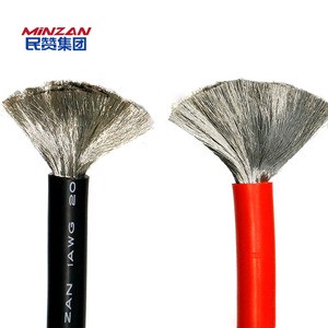 12awg 14awg 16awg 18awg 20awg Black Heat Resistant Tinned Copper Electrical Cable Single Core Silicone Wire