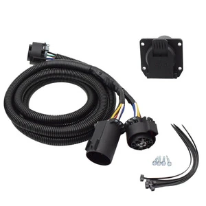 OE 56070 7-pin Trailer Wiring Harness for Chevrolet/Dodge/Ford Side Truck Extension Cable 7 Feet Ford F-150 97-14 CURT 56070