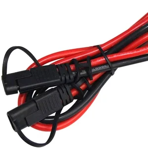 12V Motorcycle Battery Power Cable with Quick Disconnect SAE Port Solar Cable Copper Conductor for Industrial Use PVC Coated