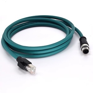 Machine Equipment Connection Cables: M12 Industrial Ethernet Cables, 4-core RJ45 Network Cables. Customization Is Supported.