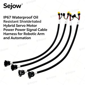 IP67 Waterproof Oil Resistant Shielded Hybrid Servo Motor Power Signal Cable Harness for Robotic Arm and Automation