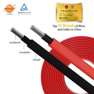 PV Solar Power Cable 6mm2 0.6kV Tinned Copper Conductor Flexible XLPE Insulation Low Voltage Industrial Construction Cable