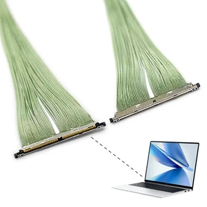 44AWG Micro Coaxial 50 Pin 0.3mm Pitch DF56 LVDS Cable Assembly 103mm for Medical Imaging Display